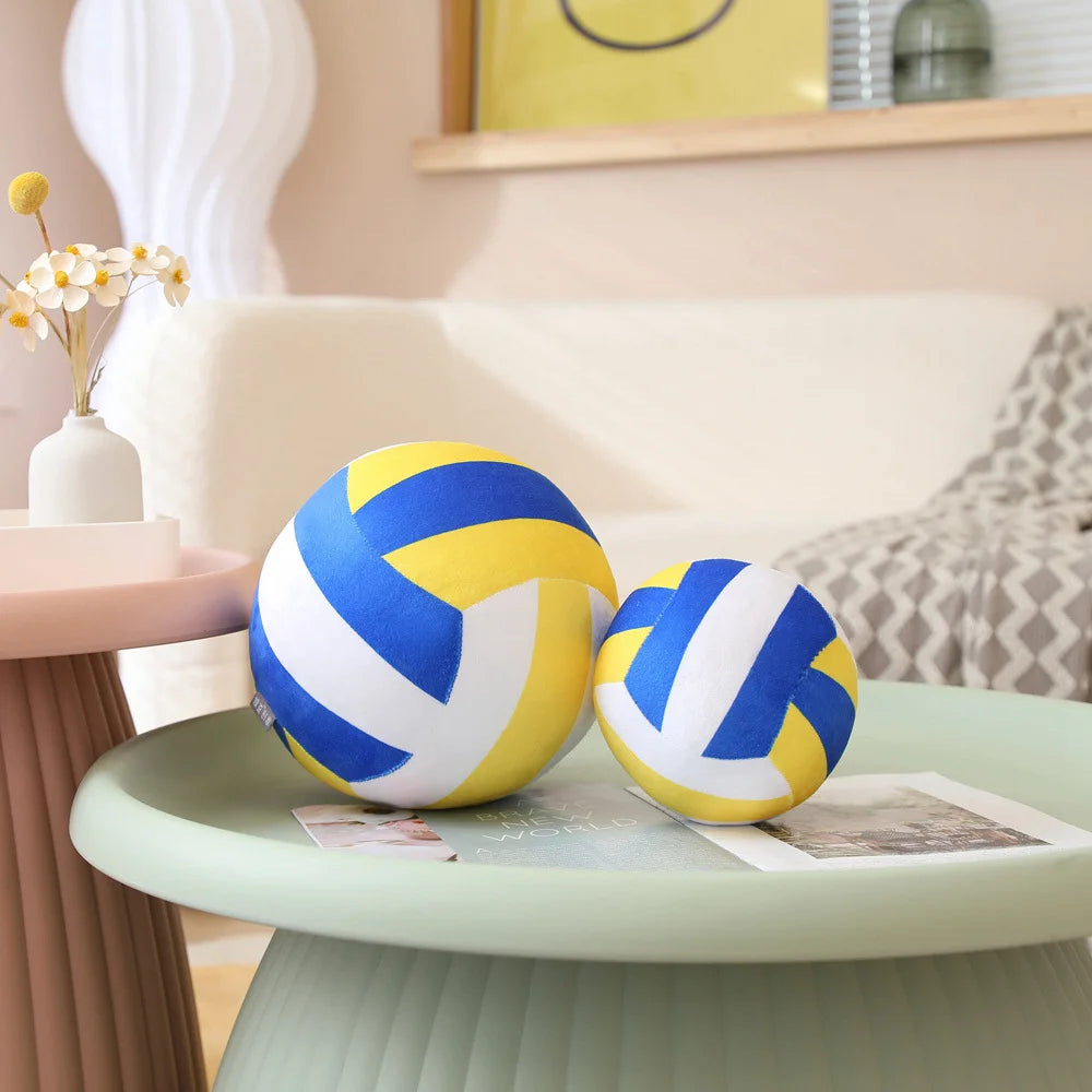 Hot Sale Kawaii Simulation Volleyball Plush Toy Cute Volleyball Props Pillow Accompany Kids Soft Gifts for Girls Boys Room Decor