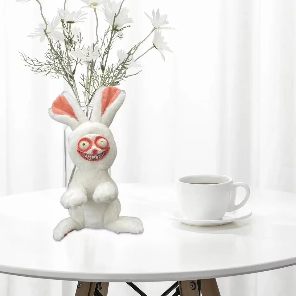 15cm Crazy Bunny Plush Toy Scary Bunny Doll Horror Game Stuffed Rabbit Toys Birthday Gifts For Christmas Kids Simulation Rabbits