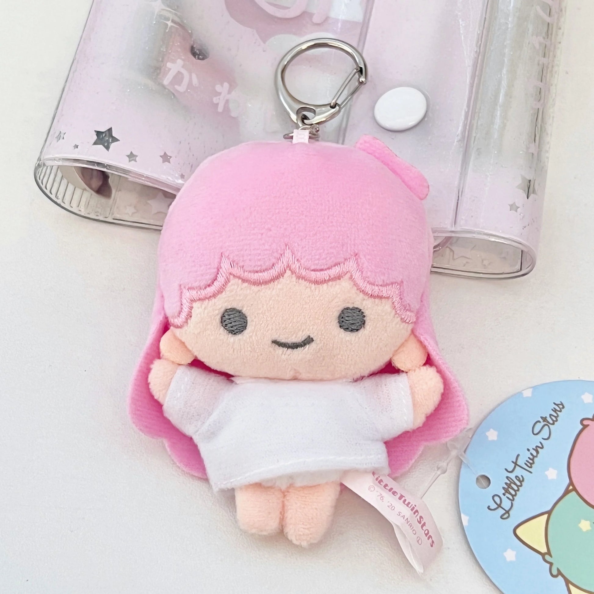 “Little Twin Stars Plush Keychains - 10cm Cute Angel Twin Girls Stuffed Toy Keychain, Soft Kawaii Pendant for Backpack/Keys, Gift for Sanrio Fans & Kids”
