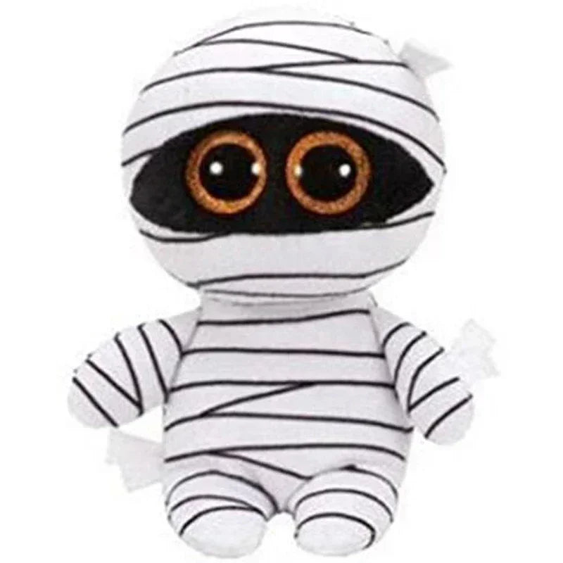 15cm Ty Big Eye Beanie Animals Plush Slick Fox Ferdinand Locky Axolotl  Dexter Icy Seal Heather Cat Children Toy Holiday Gift