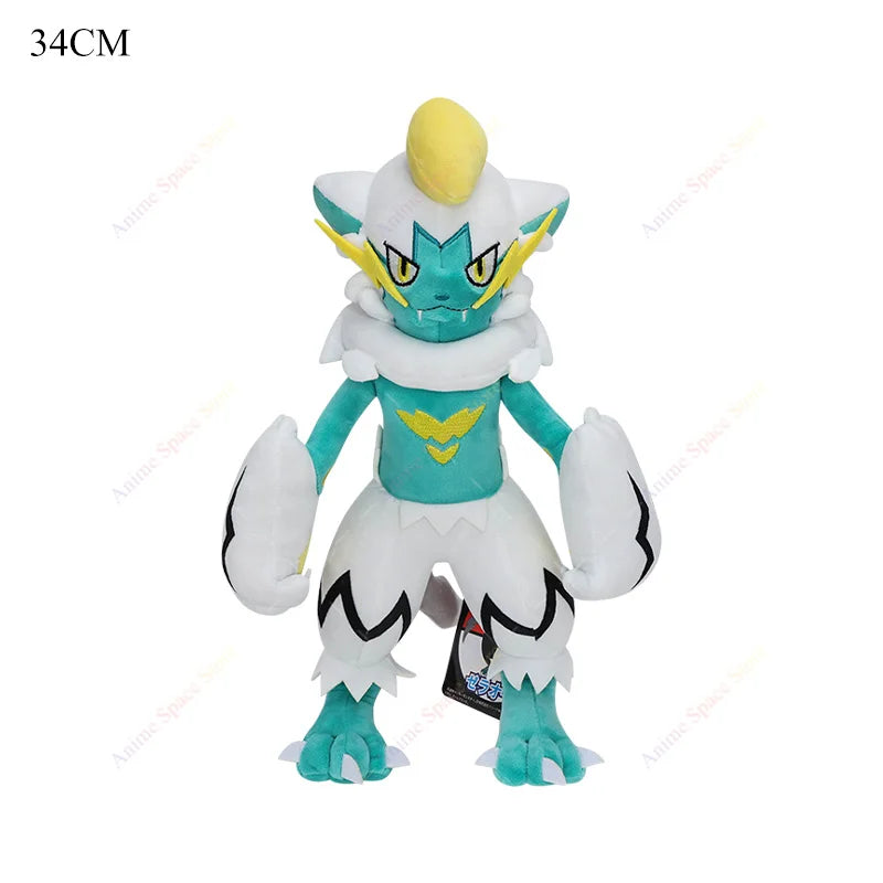 Hot Sale Pokemon Plush Shiny Zeraora Toys Anime Garchomp Articuno Meowscarada Sprigatito Lucario Stuffed Animal Peluche Dolls