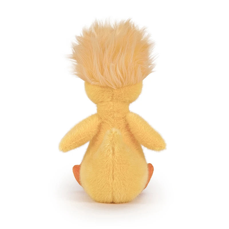 26cm Funny Yellow Duck Plush Toy Homemade hairstyle Duck Plush Doll for Boys And Girls To Accompany Sleeping Gifts Brithday Gift