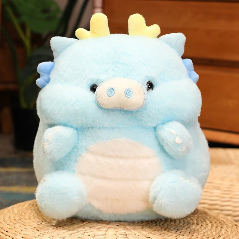 30cm/11.81in Kawaii Funny Pig & Dragon Plush Toy, Stuffed Soft Animal Piggy DollThrow Pillow Cushion, Funny Birthday Xmas Gift F