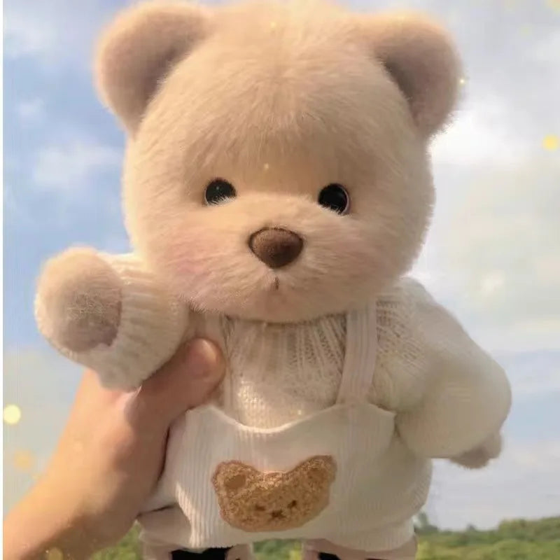 30cm High Quality Handmade Bear Plush Toy Cosplay Change Dress Cloth Girl Hug Cuddly Plushie Doll for Girlfriend Christmas Gift