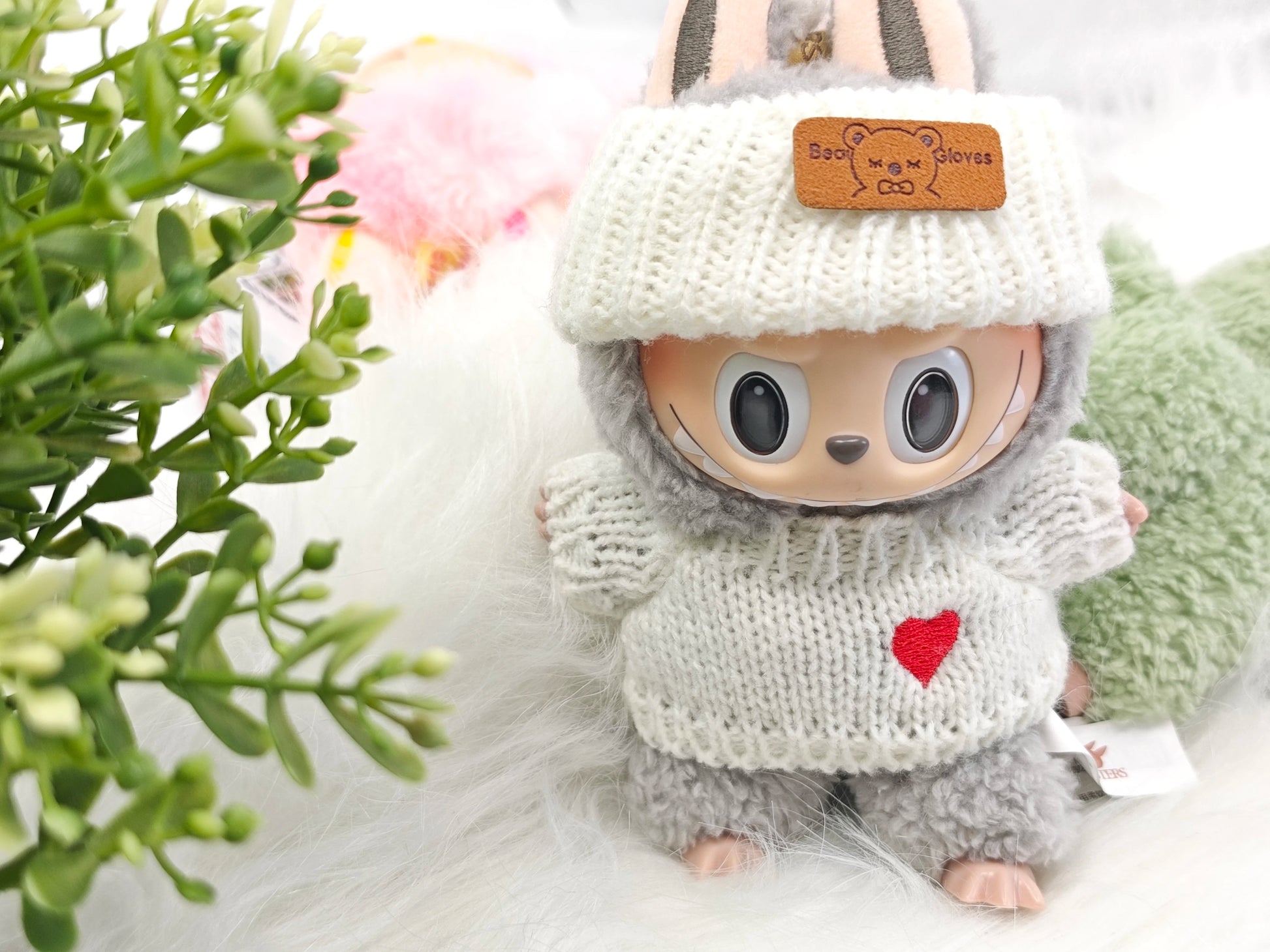 Blind Boxes Sweet Character For Labubu Monster Series Clothes Mystery Kids Charming Toy Fluffy Adorable Huggable Present Lovable
