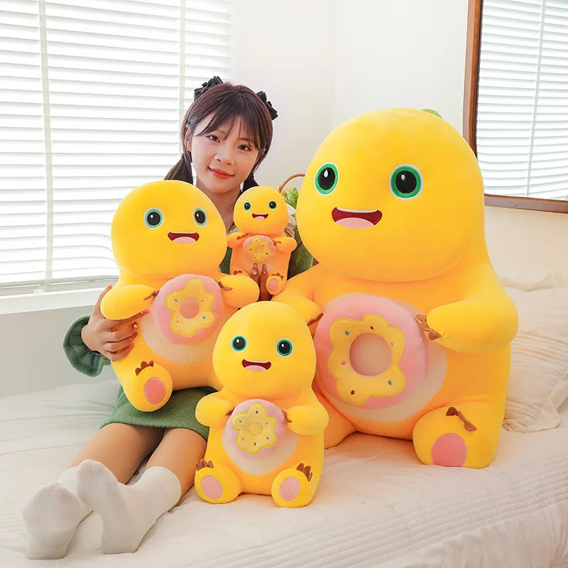 1pc 25cm/9.84in Cute milk dragon plush toy doll dinosaur cartoon doll Douyin explosive grabber doll birthday gift