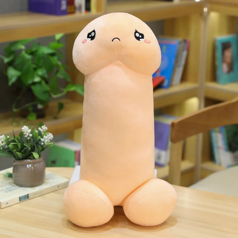 Long Lifelike Penis Plush Toy Stuffed Dick Trick Doll Real-life Penis Expressions Pillow Sexy Toy Lovers Tricky Birthday Gift