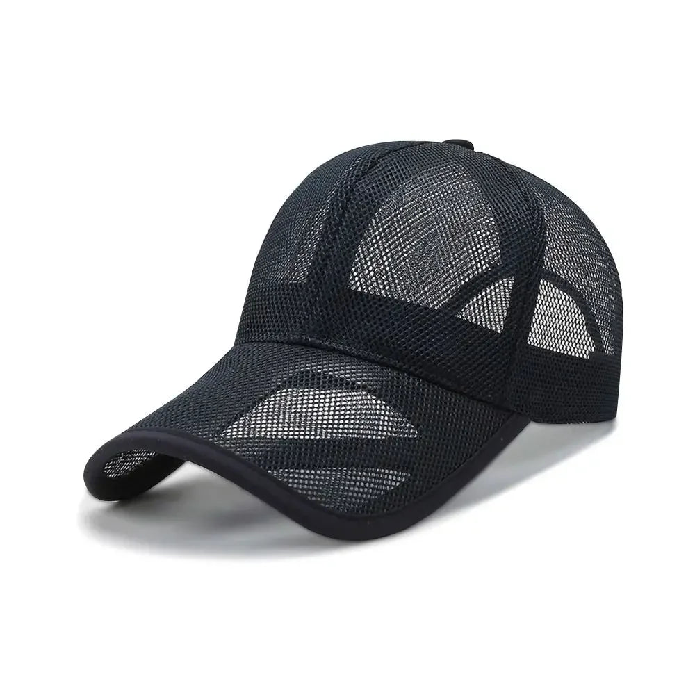 Ultra-Breathable Full Mesh Sun Protection Baseball Cap for Men and Women