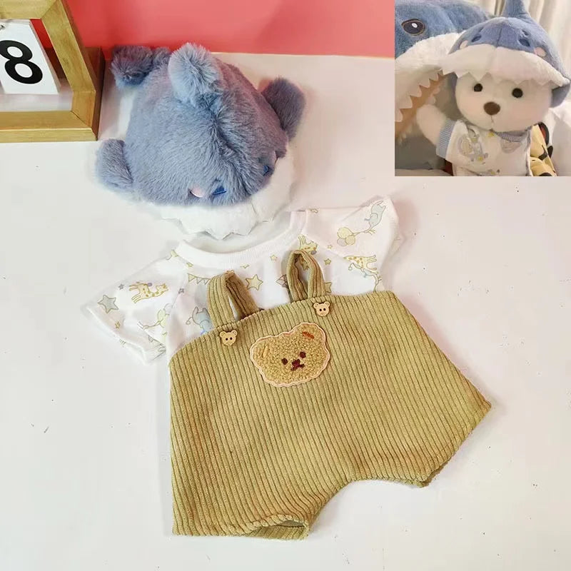 30cm High Quality Handmade Bear Plush Toy Cosplay Change Dress Cloth Girl Hug Cuddly Plushie Doll for Girlfriend Christmas Gift