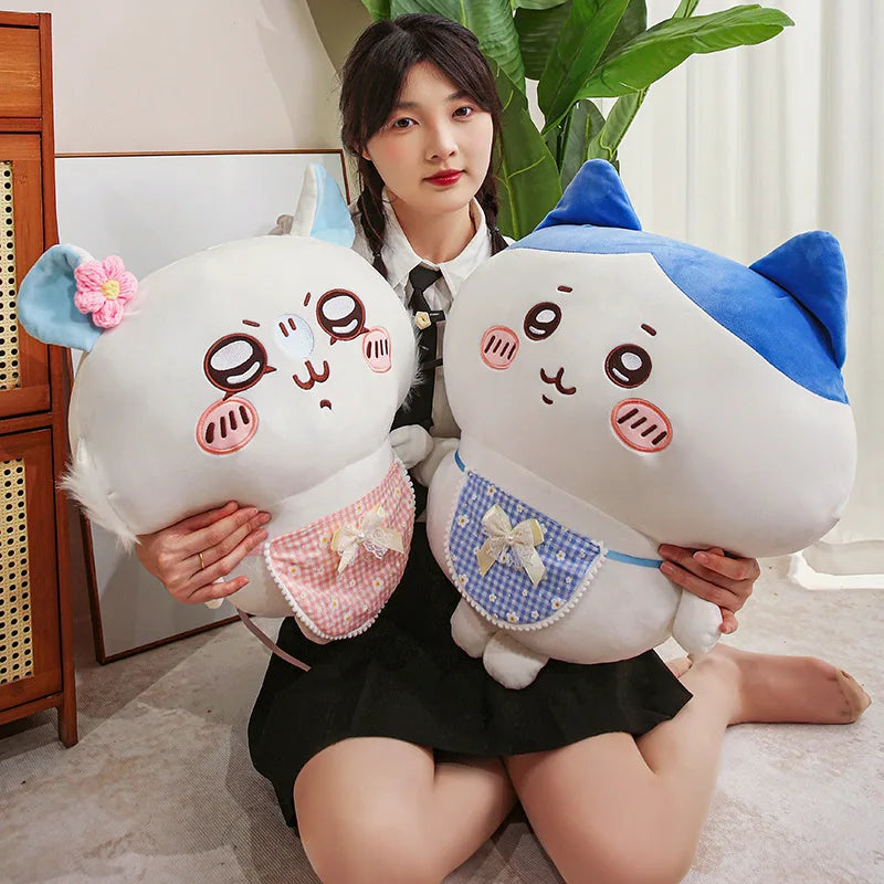 Cartoon Usachi Chiikawa Wear Clothes Plush Toy Jiikawa Hachi Self-deprecating Bear Stuffed Doll Home Decor Pillow Kids Gifts