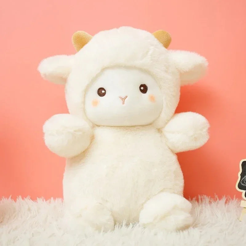25CM Super Cute Sheep Plush Doll | Kawaii Rabbit & Alpaca Stuffed Animals | Soft Plush Toys & Pillows for Birthday/Wedding Party Decor & Throws