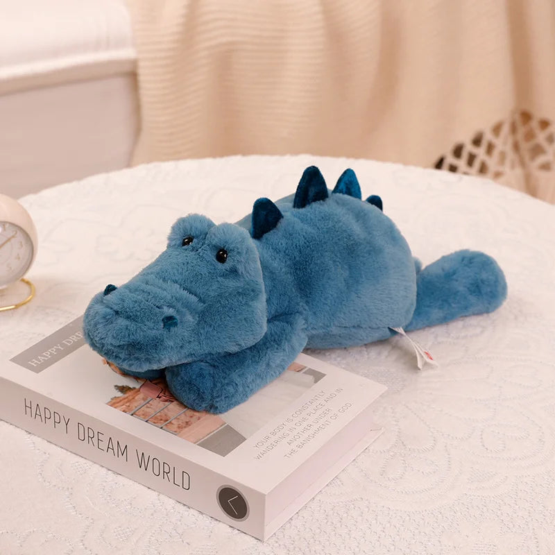 45-70cm Super Soft Lazy Fluffy Plush Stuffed Animals Plushie Raccoon Fox Crocodile Sloth Hug Throw Pillow Birthday Gift Boy Girl