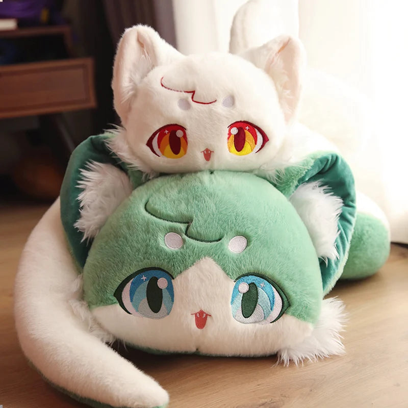 Fairy Doll Stuffed Snake Immortal Plushie Anime Figure Game Doll Fox Face Snake Plush Toy for Kids Birthday Gift