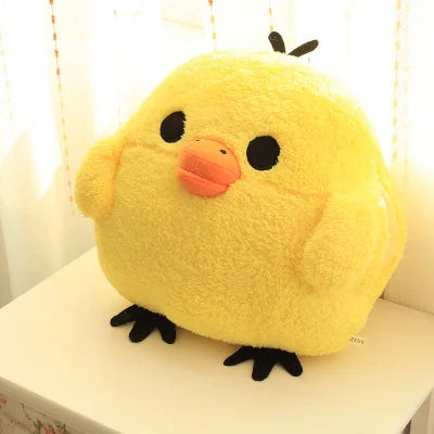 1pc 30cm Kawaii Rilakkuma Plush Toy Kiiroitori Chick Couple Pillow Teddy Bear Stuffed Doll Cushion Hand Warmer Winter Xmas Gift