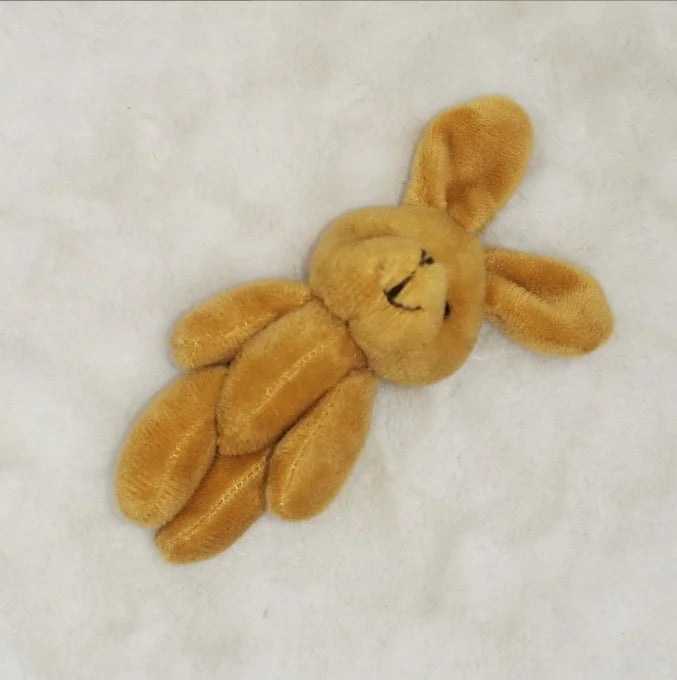 1PCS Mini 8CM Plush Joint Rabbit Toys 4 Color Choose Small Pendant DIY Soft Stuffed Bunny Toy Kids Activity Gifts New