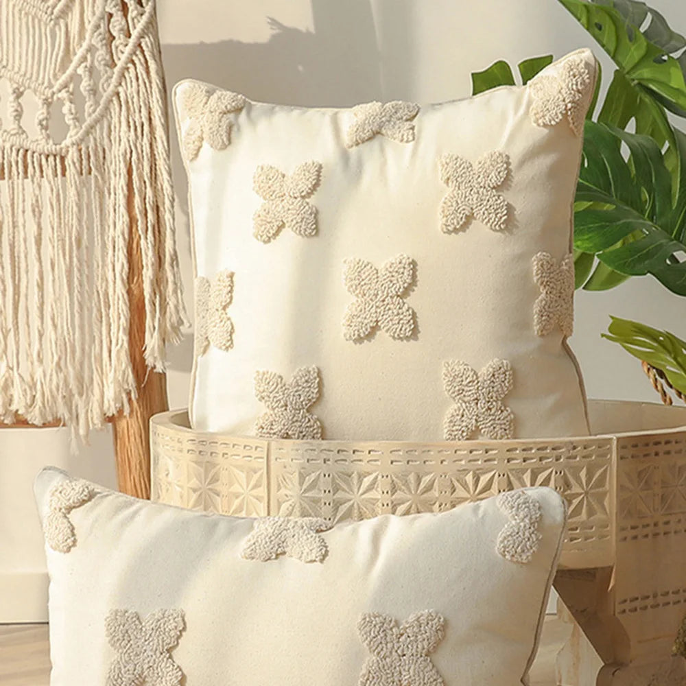 Meadow & Texture Decorative Pillow Cover – 45 × 45 cm