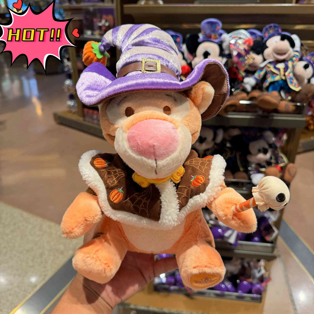Shanghai Disneyland 2024 Halloween Winnie the Pooh, Piglet, Tigger, and Eeyore Plush Toys & Souvenirs