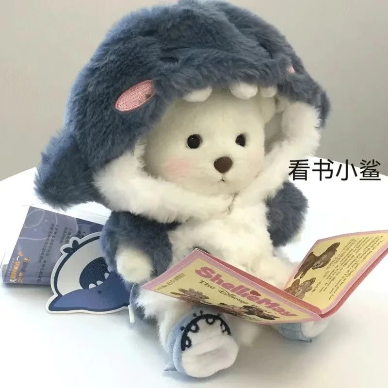30cm High Quality Handmade Bear Plush Toy Cosplay Change Dress Cloth Girl Hug Cuddly Plushie Doll for Girlfriend Christmas Gift