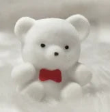 3CM Mini Teddy Bear Plush Toys - Cute Small Stuffed Animals in Pink/Yellow/Blue with Red Bow Tie, Tiny Cuddly Companions for Decor &amp; Gifts