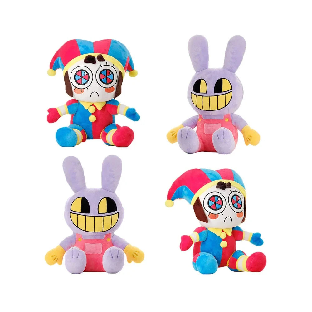 "The Amazing Digital Circus Rabbit Plush - 18cm Soft Lavender Stuffed Bunny with Healing Quotes, Cute Plush Toy for Fans & Gifts"