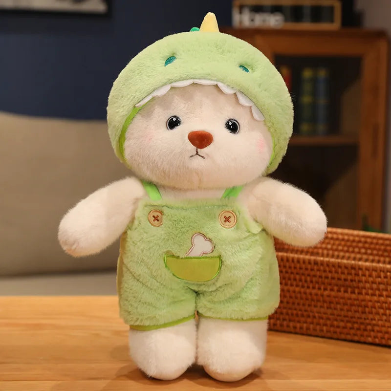 Kawaii Giant Bear Cosplay Panda Doll Creative Plush Toy Cartoon Zoo Animal Plushie Throw Pillow Birthday Xmas Gift Home Decor