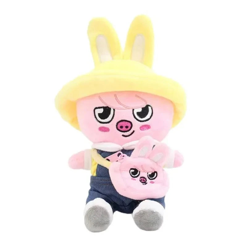 Farm Animal Plush Keychain Set - Sunny Farm Friends Backpack Buddies, Cute Stuffed Animal Keyrings with Healing Charm for Bags & Keys, Gift for Kids & Adults”
