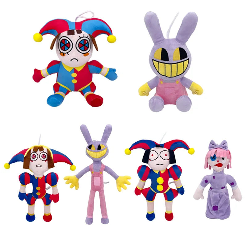 The Amazing Digital Circus Plush Pomni and Jax Plushie Doll Toys Cute Stuffed Animal Birthday for Kids Children Christmas