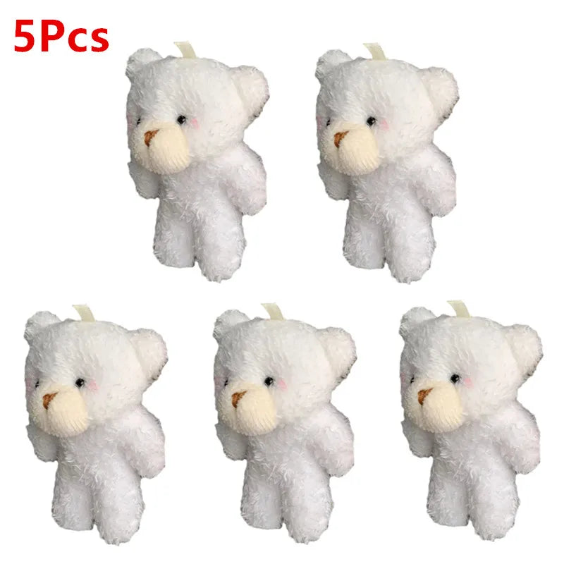 5Pcs/1Pc 6cm Mini Soft Plush Bunny Joint Rabbit for Doll Decoration for House Plush Mini Toy Stuffed Bunny for Doll Bunny Figure