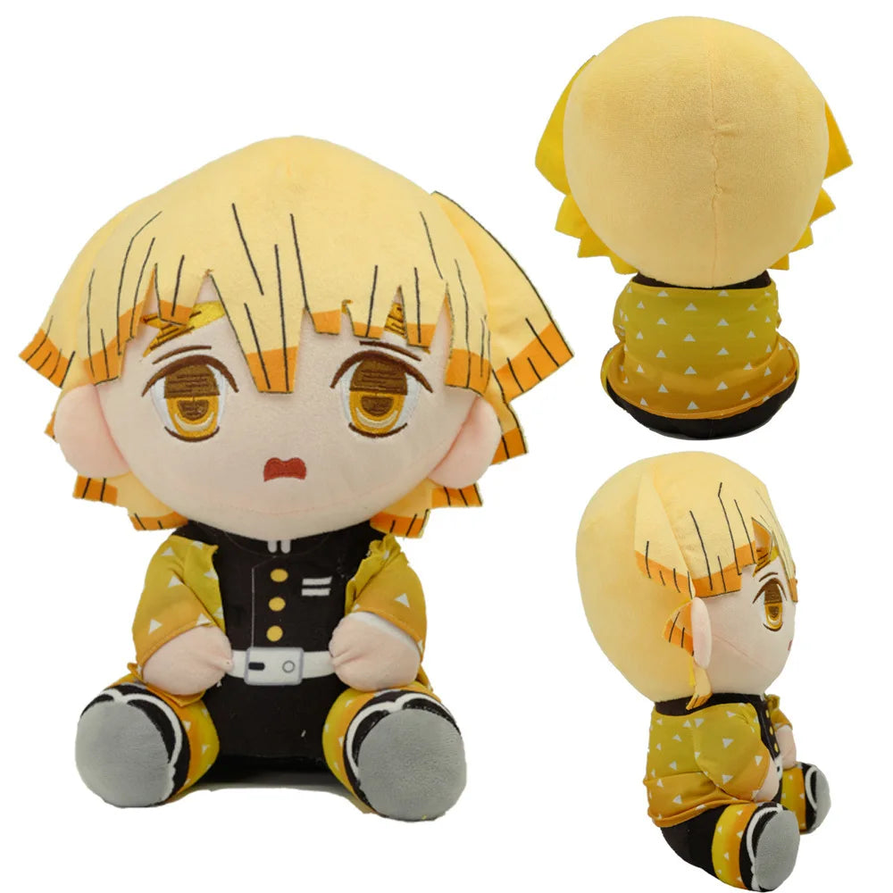20cm Japan Anime Demon Slayer Tomioka Giyu Kamado Tanjirou Kamado Nezuko Agatsuma Zenitsu Plush Toys Doll Peluche Women Gift
