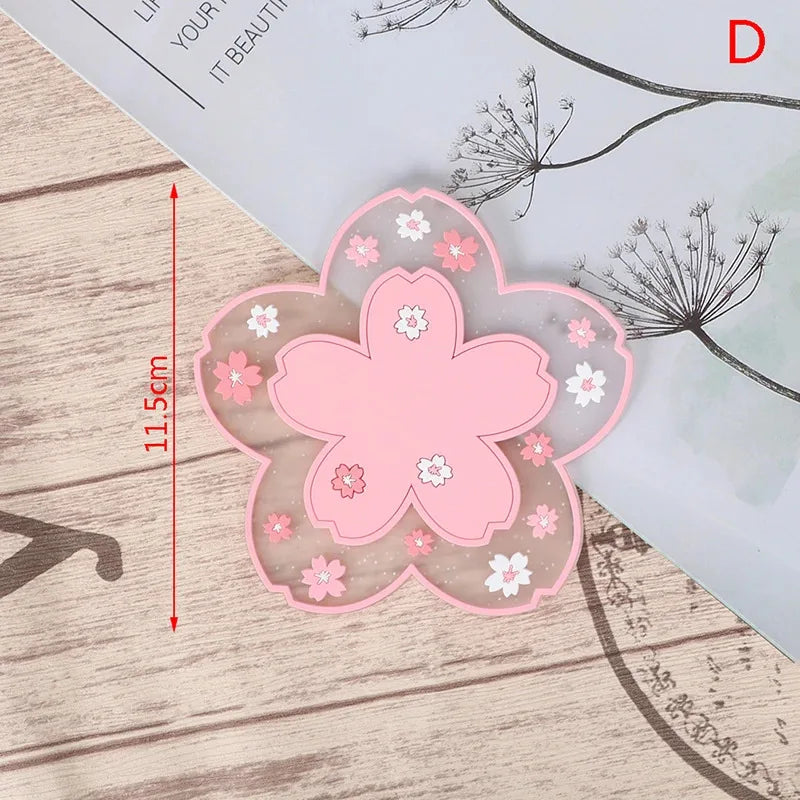 Cherry Blossom Heat Resistant Table Mat for Dining Tables Kitchen Counters and Spring Decor
