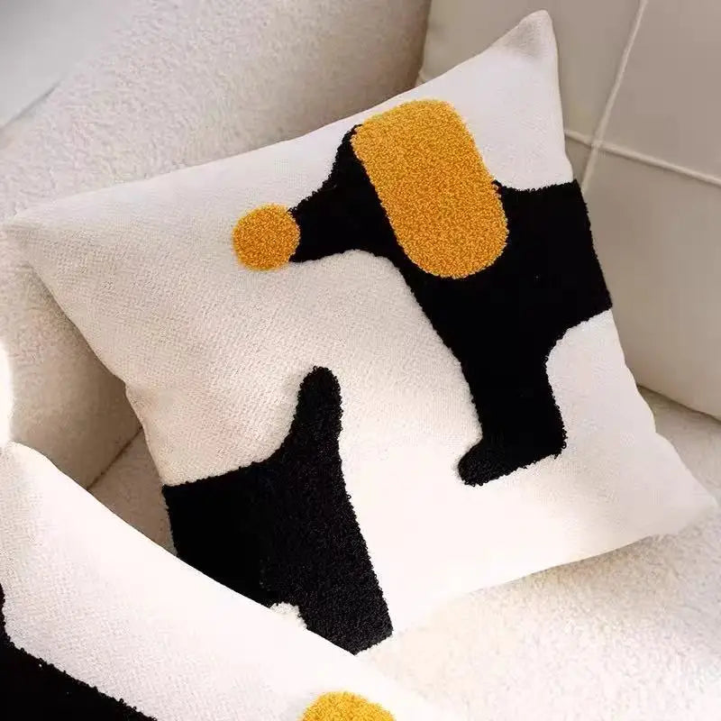 Playful Pup Embroidered Pillow Cover – Square & Lumbar