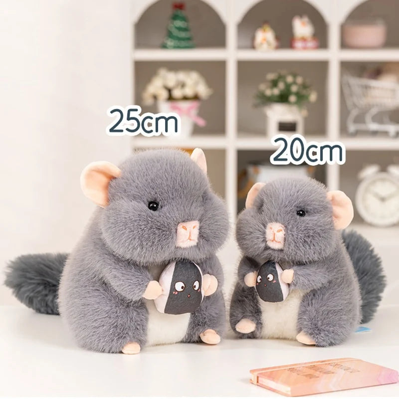 20/ 25cm Cute Hamster Doll Stuffed Toy Totoro Mouse Doll Sleeping Pillow Doll Children's Birthday Gift Girl Totoro Doll Cute Halloween