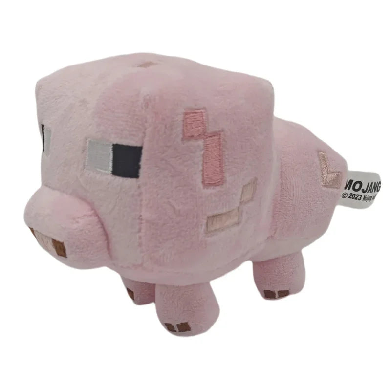 2025 new Game MC Baby Pig Plush Stuffed Toys Wolf Ocelot Baby Pig Enderman Plush Soft Animals Toy Doll for Kids Children Gifts