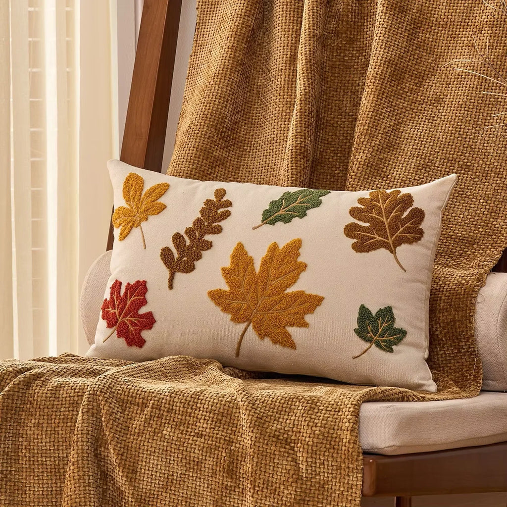 Autumn Harvest Lumbar Pillow Cover – 30 × 50 cm