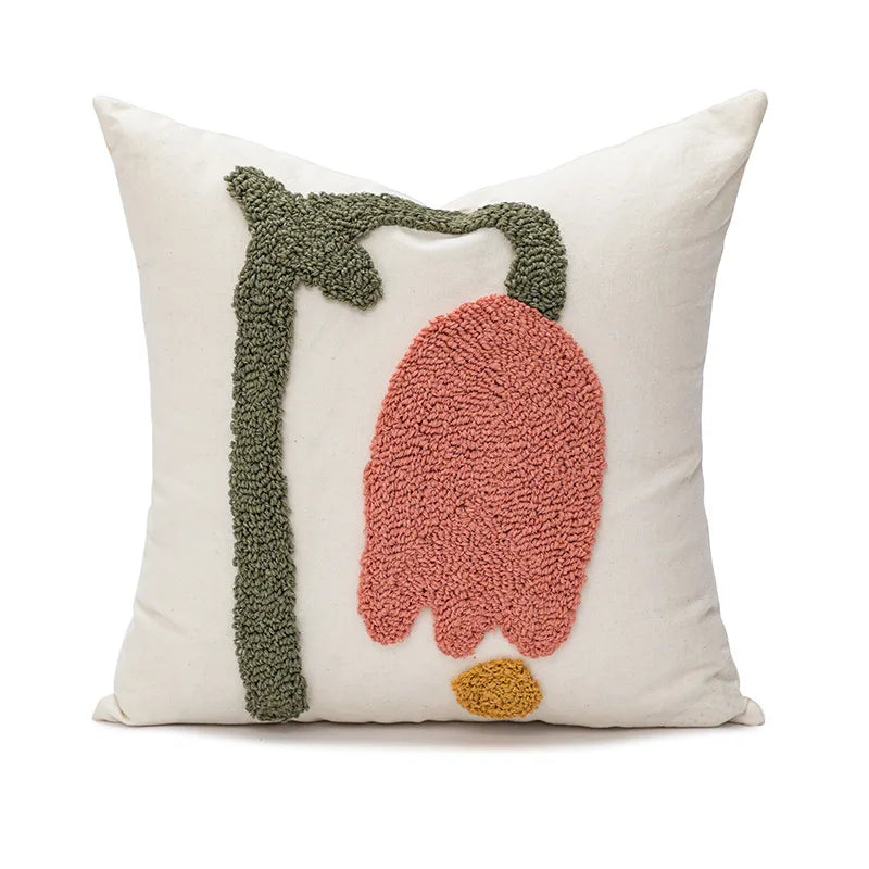 Meadow & Texture Decorative Pillow Cover – 45 × 45 cm