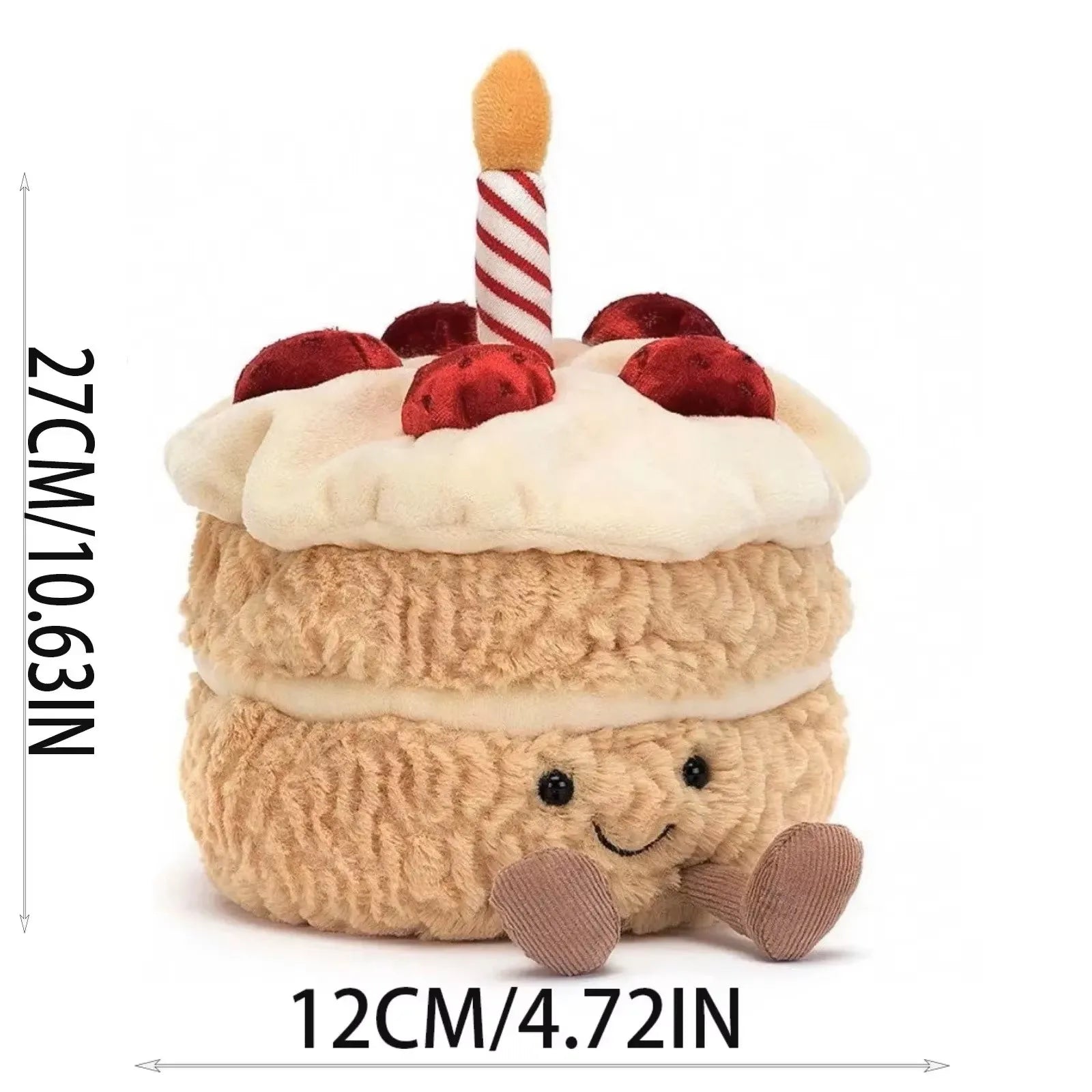 Jelly and Cat Shy Bunny Bonnie Brings Birthday Cake Doll Cute Soothing Companion Plush Doll Soothing Toy Holiday Gift