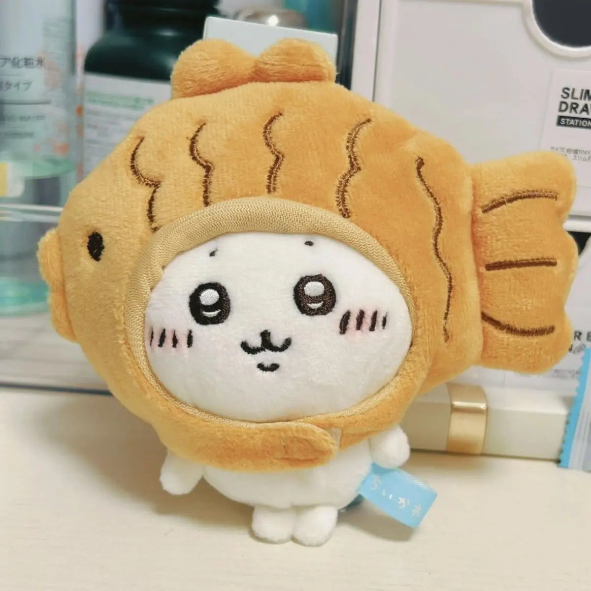 “16.5cm Taiyaki Plush Toy - Cute Fish-Shaped Pastry Stuffed Animal, Soft Cuddly Companion for Kids & Adults, Kawaii Room Decor & Gift”