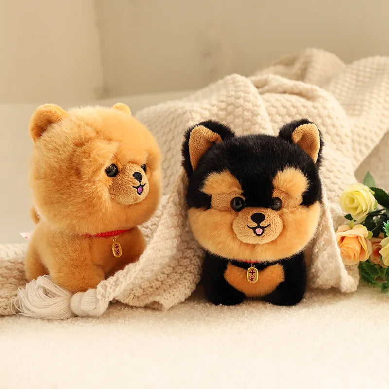 Birthday Gift Cute Puppy Doll Plush Toy Husky Doll Corgi Doll Simulation Animal Plush Doll Children Toy Gift