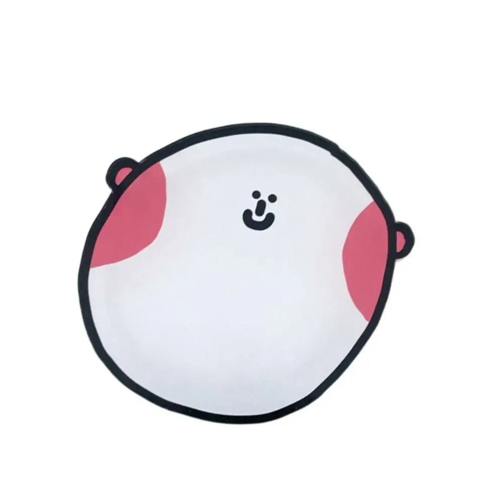 Playful Acrylic Drink Coaster, 8.5 × 8.7 cm Character Cup Mat in Six Designs for Coffee Tables, Desks and Cheerful Gifts