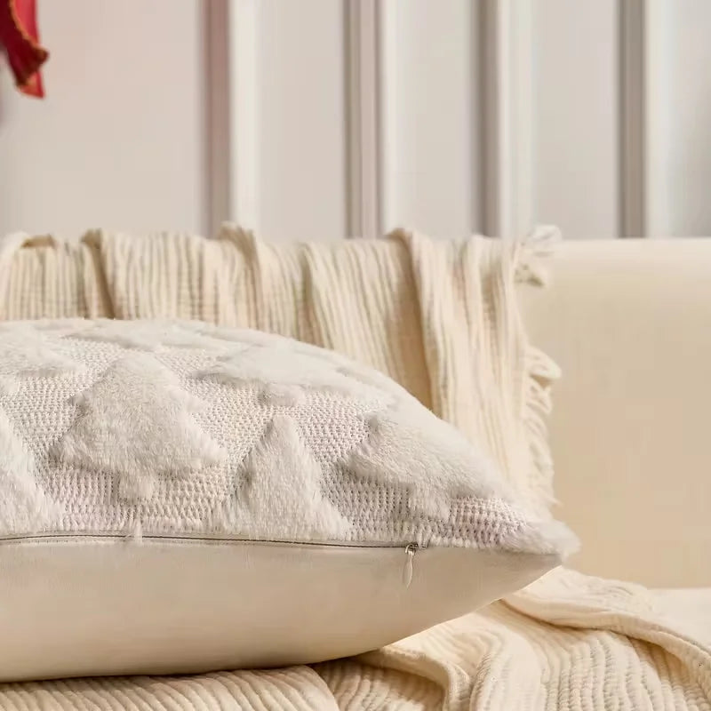 Evergreen Christmas Tree Pillow Cover – 45 × 45 cm