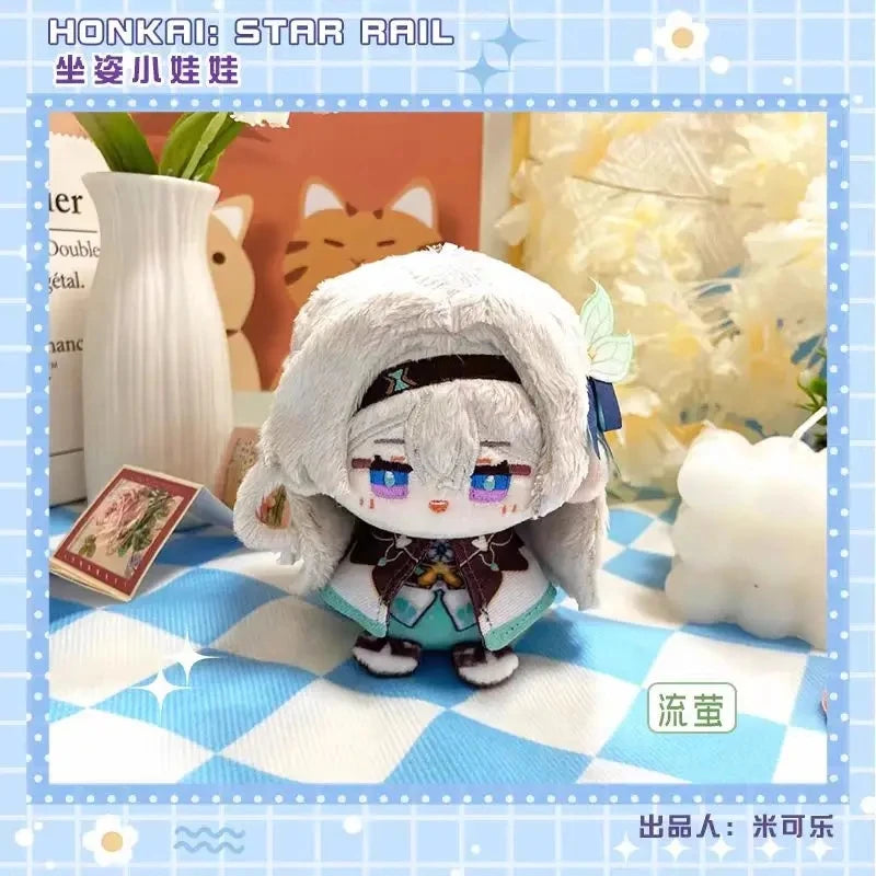 New 10cm Game Honkai: Star Rail Plush Aventurine Dr. Ratio Cute Plush Cartoon Blade Dolls Bag Pendant Keychain Gift