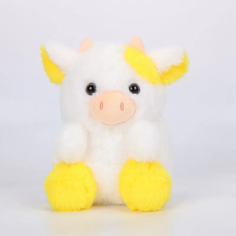 2024 New Cow Strawberry Doll Cute Cow Plush Toy Pink, Black Sitting Cow Plush as a Home Decoration Ornament for Your Girlfriend