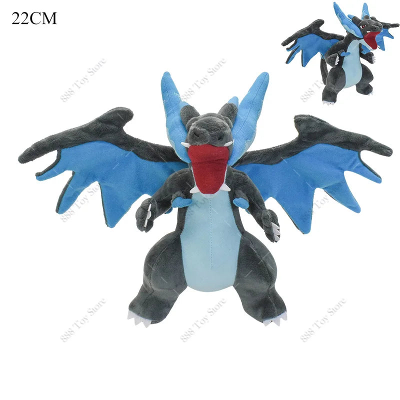 Pokemon Plush Shiny Gyarados Charizard Mega Rayquaza Hisuian Zorua Ho-Oh Lucario Butterfree Anime Stuffed Peluche Kids Xmas Gift