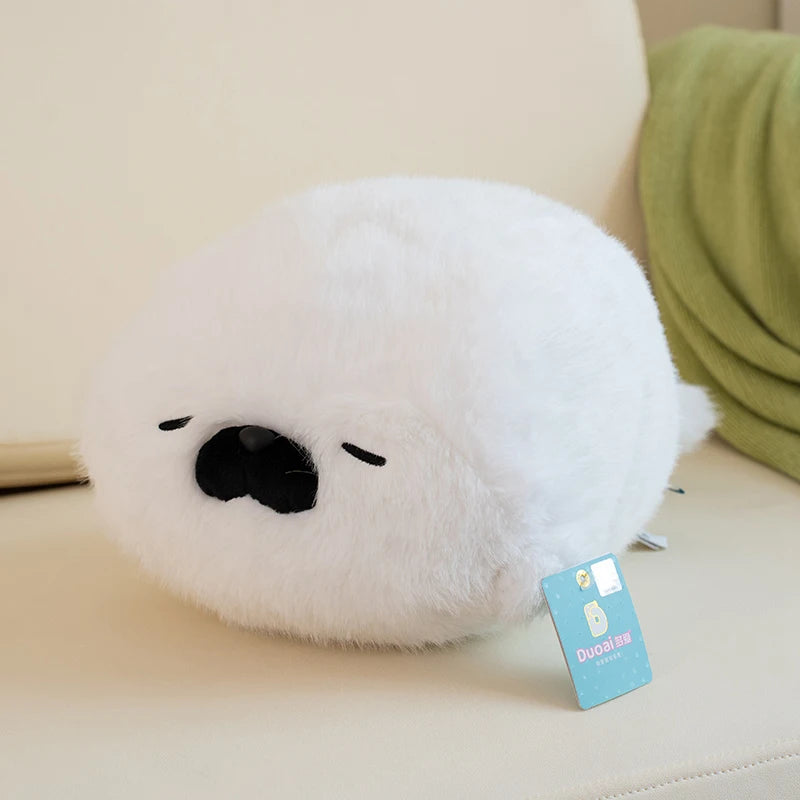 Cute Seal Plush Toy Lifelike Stuffed Marine Life Sea Otter Soft Doll Simulation Seal Pillow Cushion Kids Toys Birthday Gift