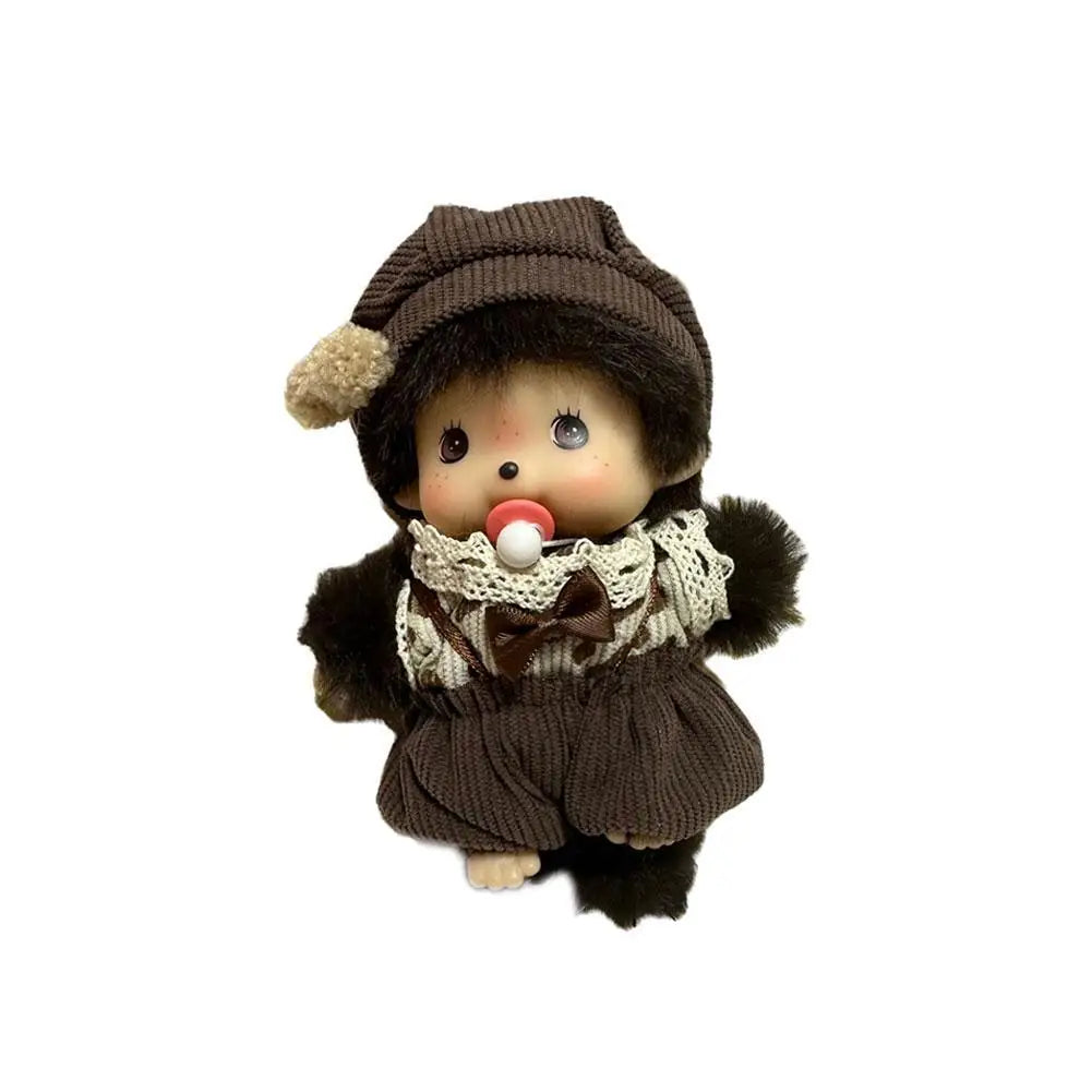 15cm Mengqiqi Plush Doll Pendant City Series PP Cotton Monkey Plush Doll Cute Hand Puppet Doll Birthday Gift Plush Toy