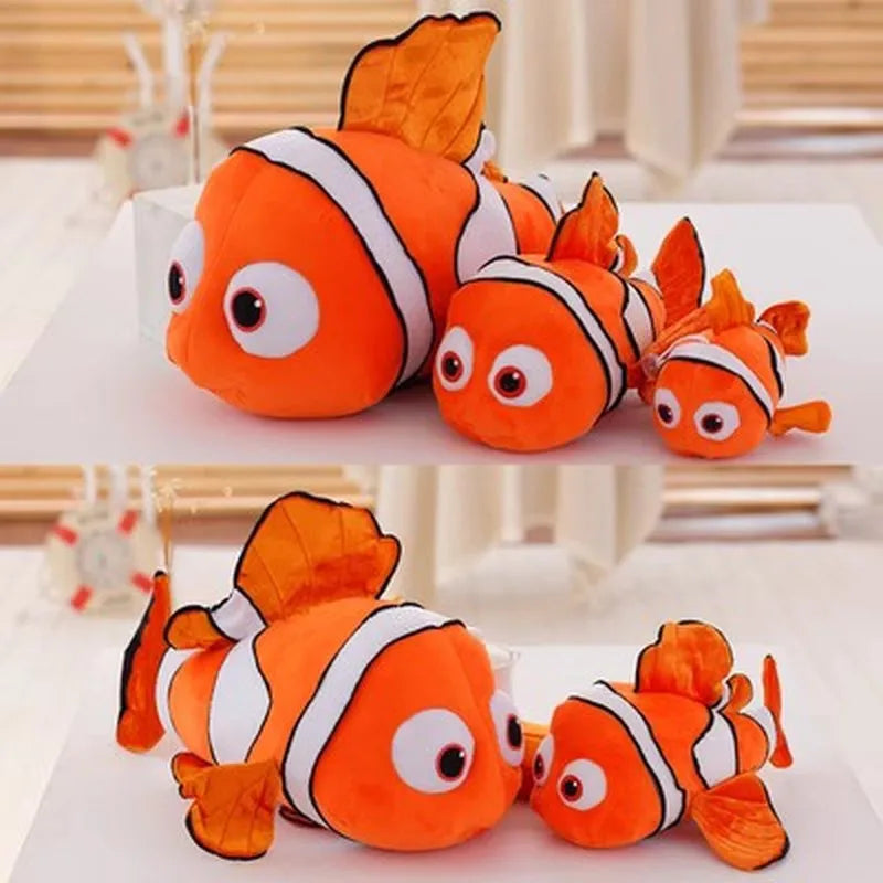 “Clownfish Plush Toy - 25cm/40cm/60cm Soft Stuffed Animal, Ocean-Inspired Fish with Healing Charm for Kids & Sea Lovers”