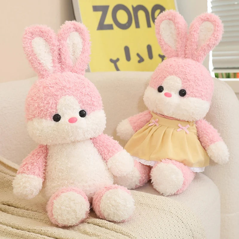 50cm Cute Doll with Clothes That Can Be Removed Rabbit Bear, Elephant, Plush Toy Pillow Doll for Boy and Girl Baby Comfort Doll