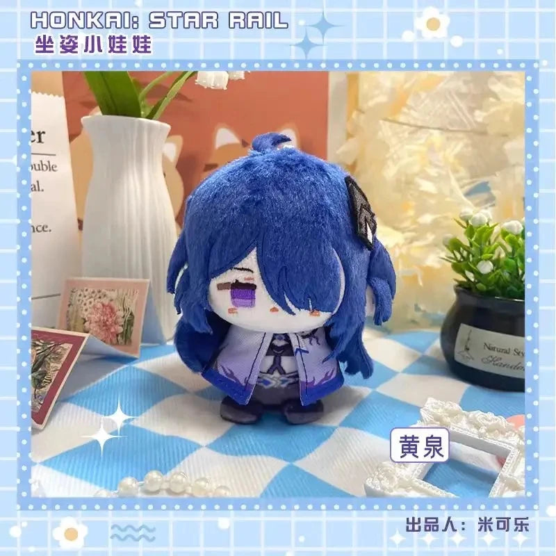 New 10cm Game Honkai: Star Rail Plush Aventurine Dr. Ratio Cute Plush Cartoon Blade Dolls Bag Pendant Keychain Gift
