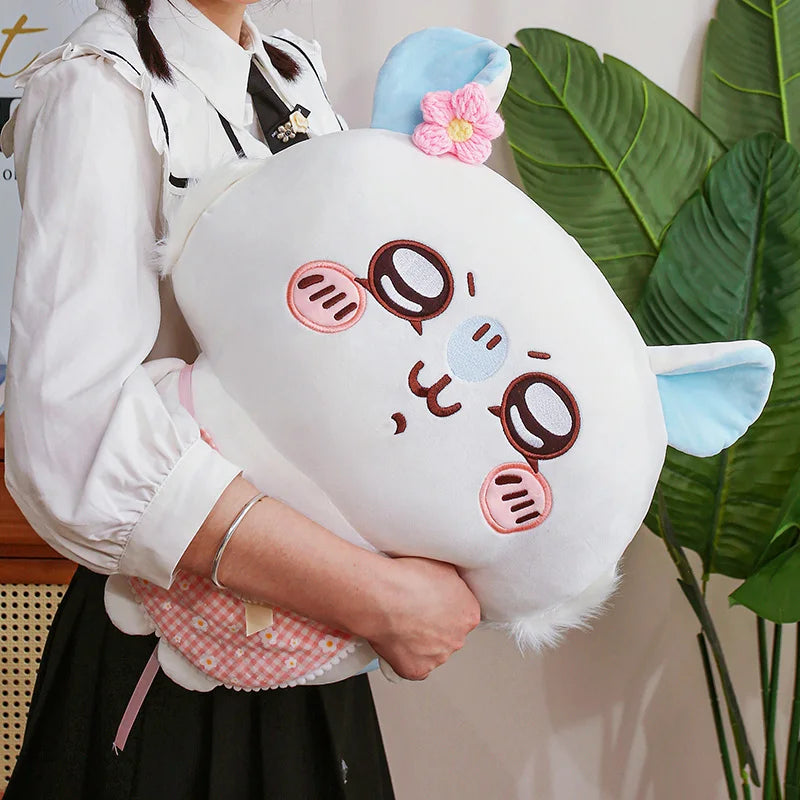 Cartoon Usachi Chiikawa Wear Clothes Plush Toy Jiikawa Hachi Self-deprecating Bear Stuffed Doll Home Decor Pillow Kids Gifts