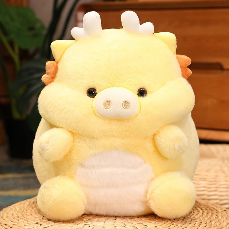 30cm/11.81in Kawaii Funny Pig & Dragon Plush Toy, Stuffed Soft Animal Piggy DollThrow Pillow Cushion, Funny Birthday Xmas Gift F